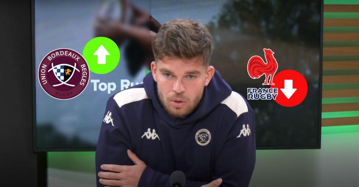 TOP 14. 'Parfois je reste, parfois je sors' : Jalibert face à la dure réalité du rugby international