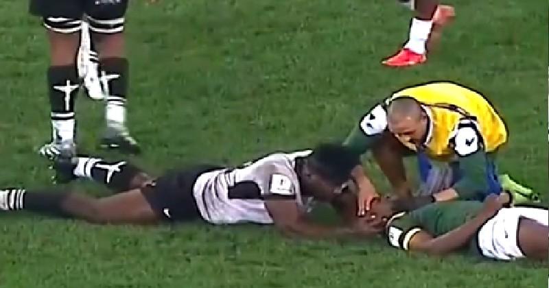 VIDEO. Champions du monde U20. L'excellent réflexe d'un jeune joueur fidjien pour protéger son adversaire