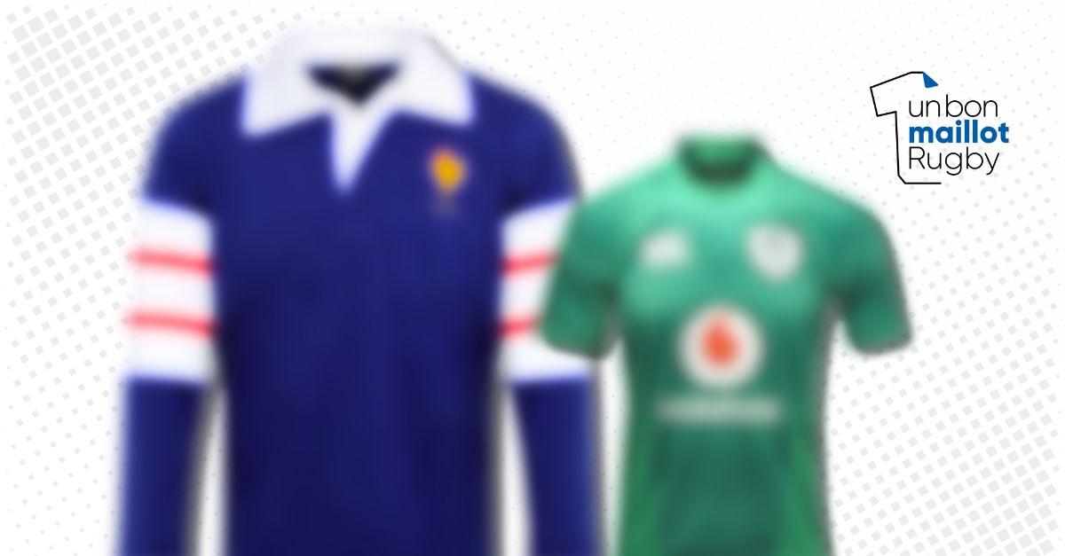 UnBonMaillotRugby.Com déniche 5 maillots qui transpirent encore les essais d’anthologie entre la France et l'Irlande