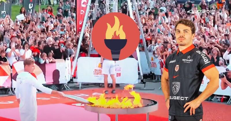 Flamme olympique à Toulouse : Antoine Dupont en point d'orgue au stade Ernest-Wallon