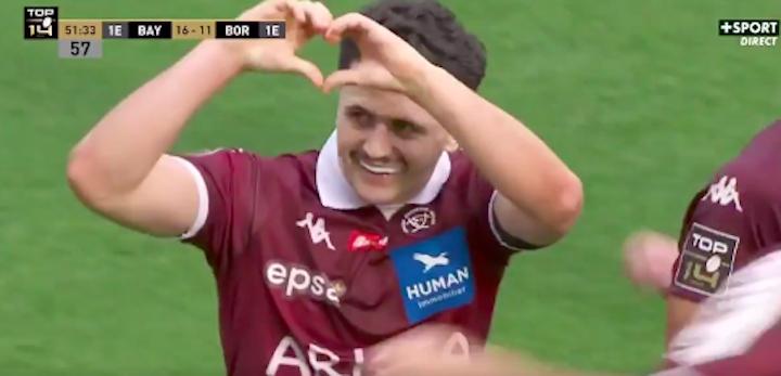 VIDÉO. Culot, appuis, pied à la James Lowe : revivez les débuts tonitruants du basque de l'UBB Jon Echegaray en Top 14